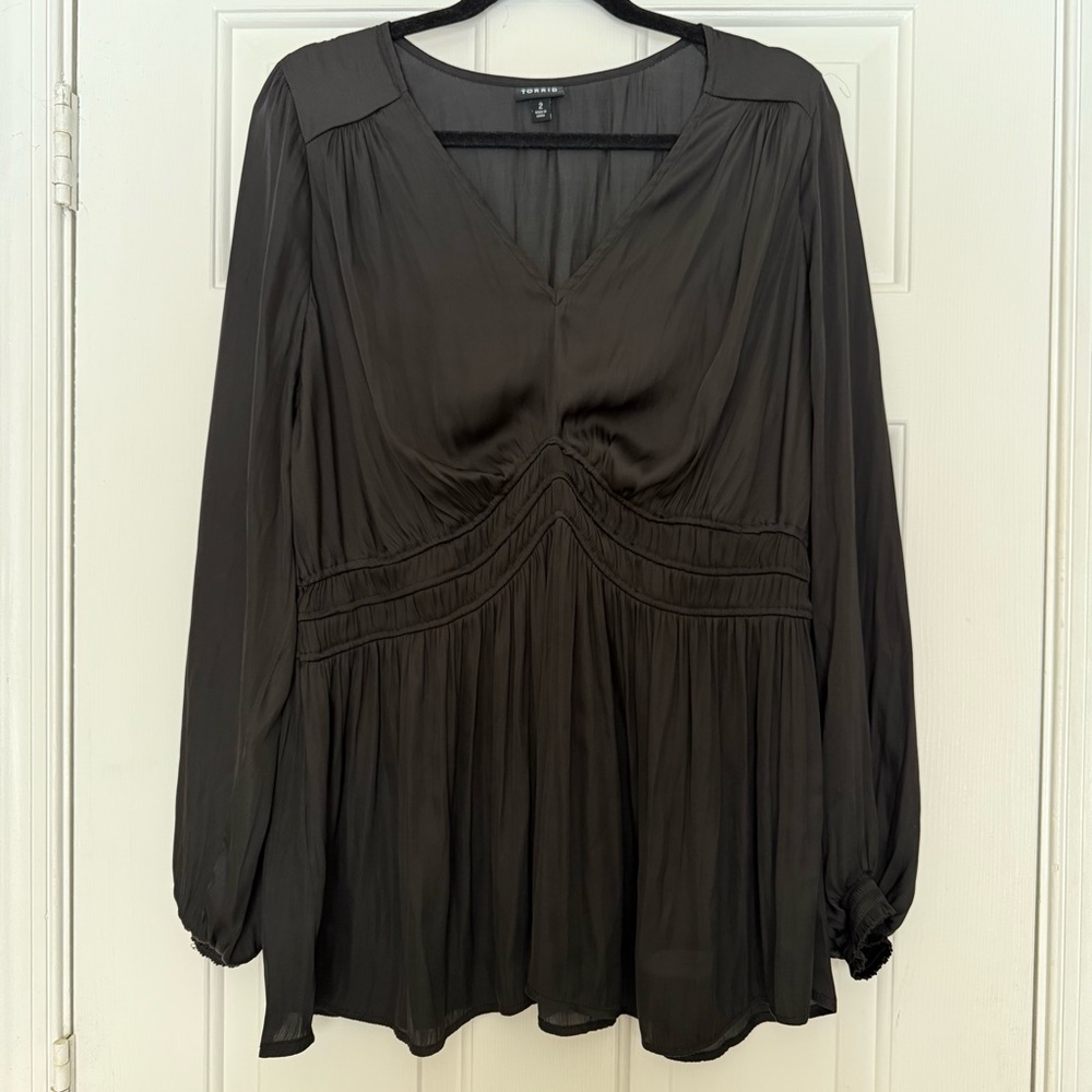 Black Long Sleeve Blouse Torrid